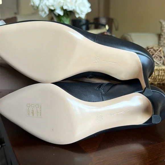 GIANVITO ROSSI Black Leather Ankle Booties Shoes Heels Women’s EU 41 NWT - Picture 4 of 12